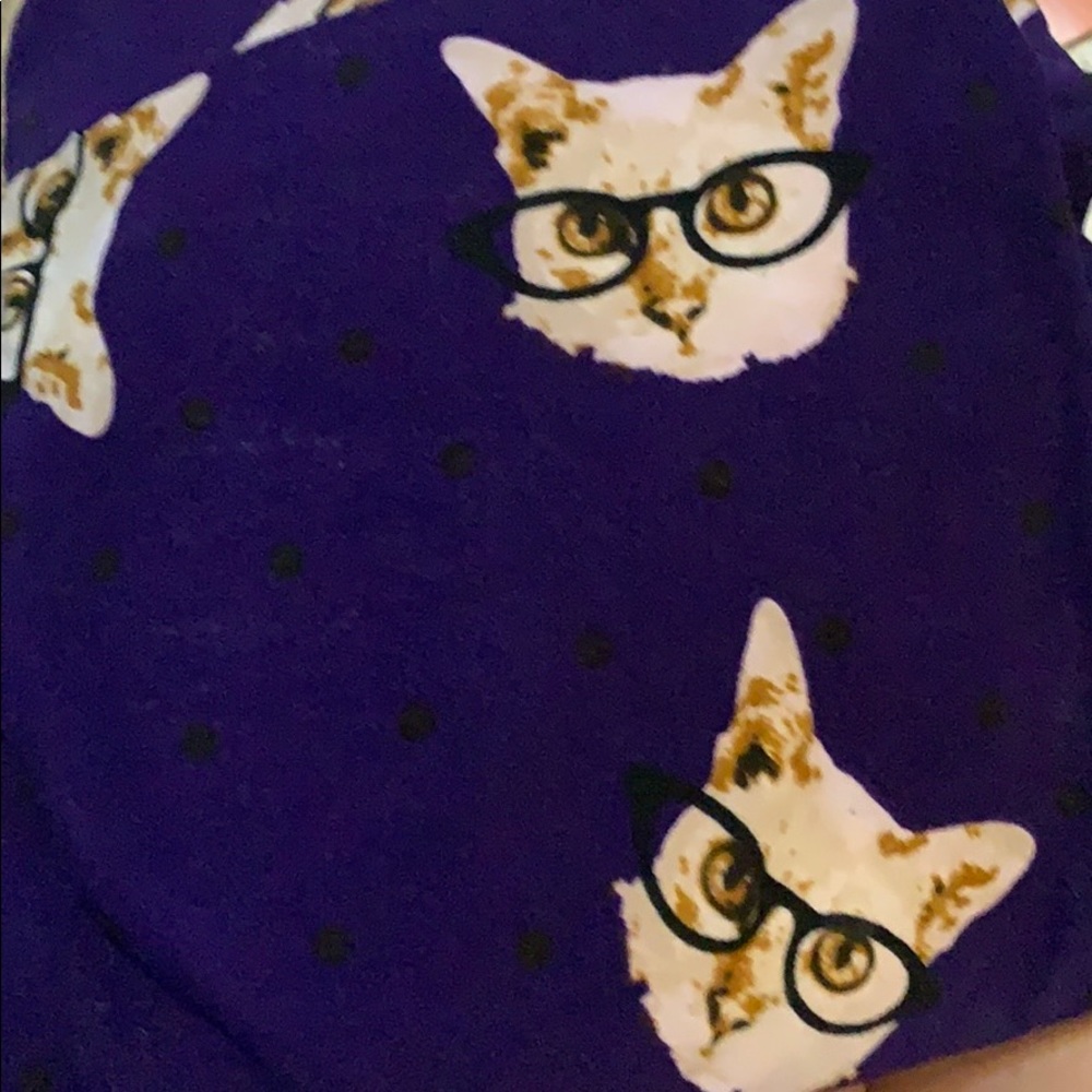 Lularoe Leggings Cats with Glasses TC